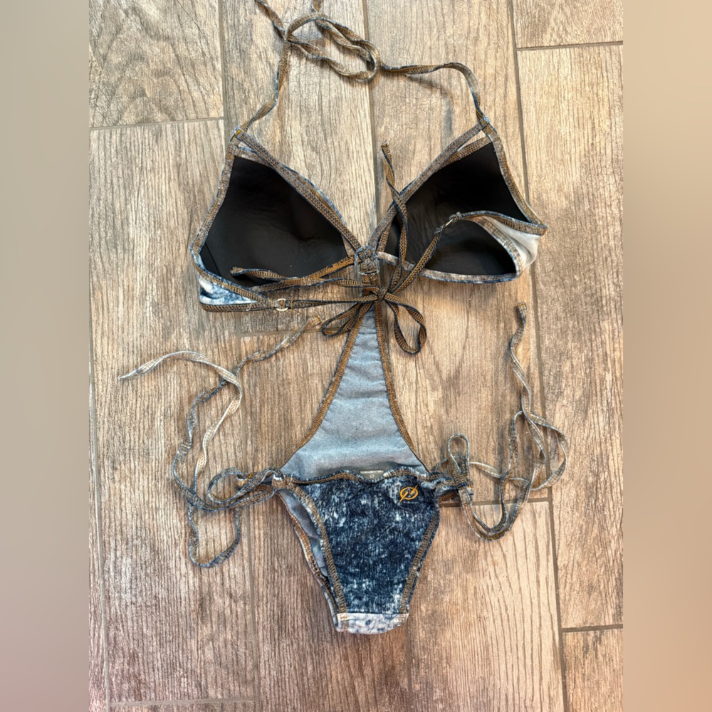 Brazilian Denim Monokini by Blueman, great condition, size S - Picture 5 of 8